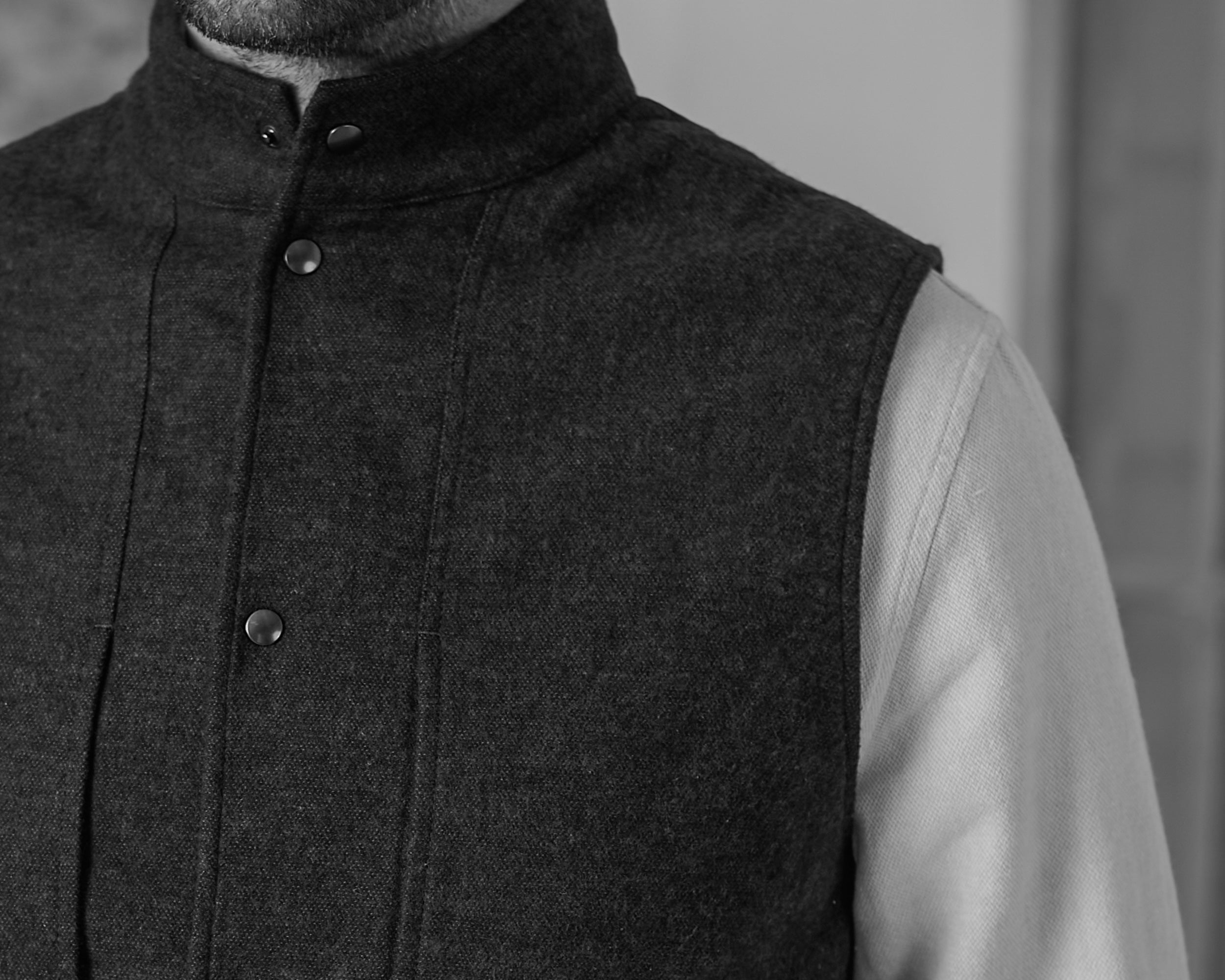 Wendel – Weste aus Wolle & Flanell
