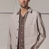 ASIR jacket eco canvas 230g cold brown