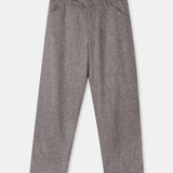 CARLO trousers lambswool herringbone taupe