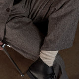 CARLO trousers lambswool herringbone taupe