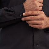 DARIO shirt tencel linen black