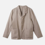 ELMAR/WABAN suit grid wool stone beige