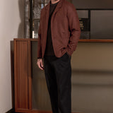 ELMAR blazer lambswool herringbone brick