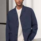 ELMAR blazer linen cold navy