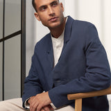 ELMAR blazer linen cold navy