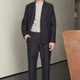 ELMAR blazer winter linen black