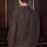 ELMAR blazer winter linen coffee