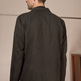 ENVER blazer eco flannel black olive