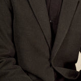 ENVER blazer eco flannel black olive