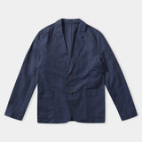 ENVER blazer linen cold navy