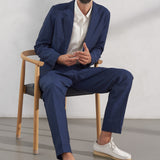 ENVER blazer linen navy