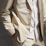 ENVER blazer tencel taupe