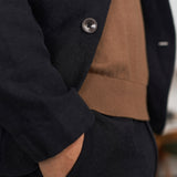 ENVER blazer winter linen black