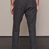 JOSTHA trousers eco flannel melange grey