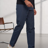 JOSTHA trousers tencel cold navy