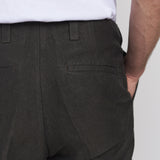 JOSTHA trousers winter linen black olive