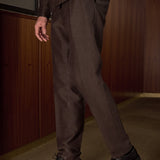 JOSTHA trousers winter linen coffee