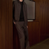 JOSTHA trousers winter linen coffee