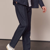 JOSTHA trousers winter linen navy