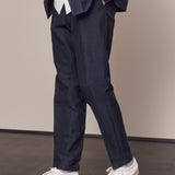 JOSTHA trousers winter linen navy