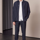JOSTHA trousers winter linen navy