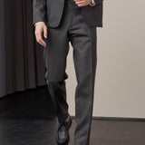 JOSTHA trousers wool black olive