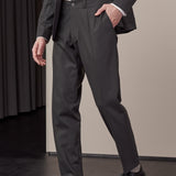 JOSTHA trousers wool black olive