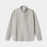 KEN shirt eco brushed oxford striped peanut