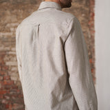 KEN shirt eco brushed oxford striped peanut