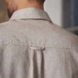 KEN shirt eco brushed oxford striped peanut