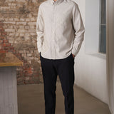 KEN shirt eco brushed oxford striped peanut