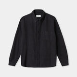 KEN shirt eco flannel melange black