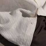 KLAAS shirt pure linen striped vintage sand
