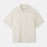 KLAAS shirt pure linen striped vintage yellow