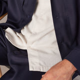 KUNO shirt eco grid ecru