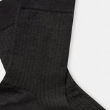LINEN SOCKS black