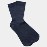 LINEN SOCKS navy