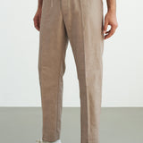 MAX trousers linen walnut