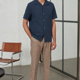 MAX trousers linen walnut