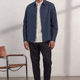 OWE overshirt tencel cold navy