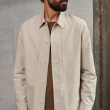 OWE overshirt tencel taupe