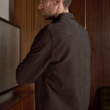 OWE overshirt winter linen coffee