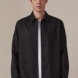 OWE overshirt wool black