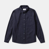SIMON shirt eco flannel deep sea navy