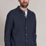 SIMON shirt eco flannel deep sea navy