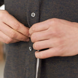 SIMON shirt eco flannel melange camel