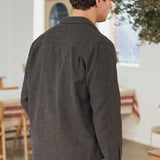 SIMON shirt eco flannel melange camel