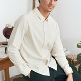SIMON shirt eco silk ecru