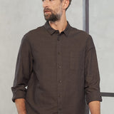 SIMON shirt linen coffee