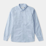 SIMON shirt linen riviera blue